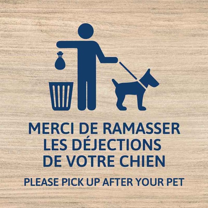 Please pick up after your dog