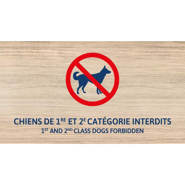 Chiens de catégorie 1 et 2