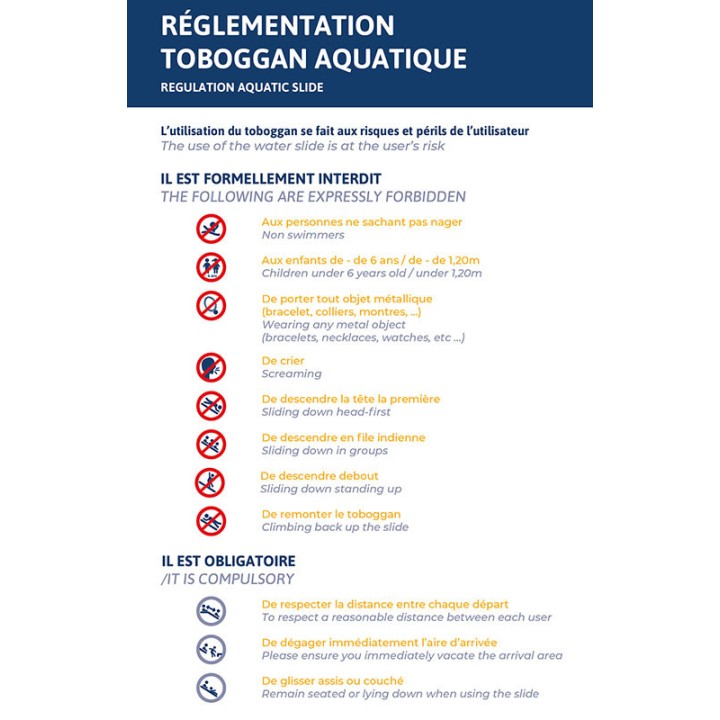 Réglementation toboggan