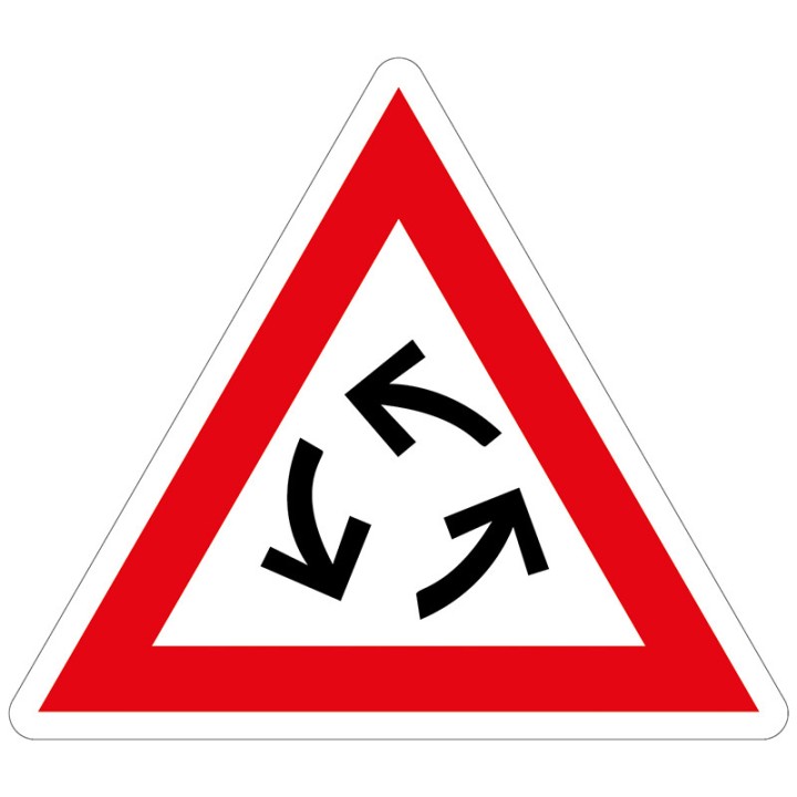 Roundabout sign