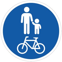 Piste cyclable et piétons