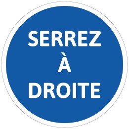 Keep right sign