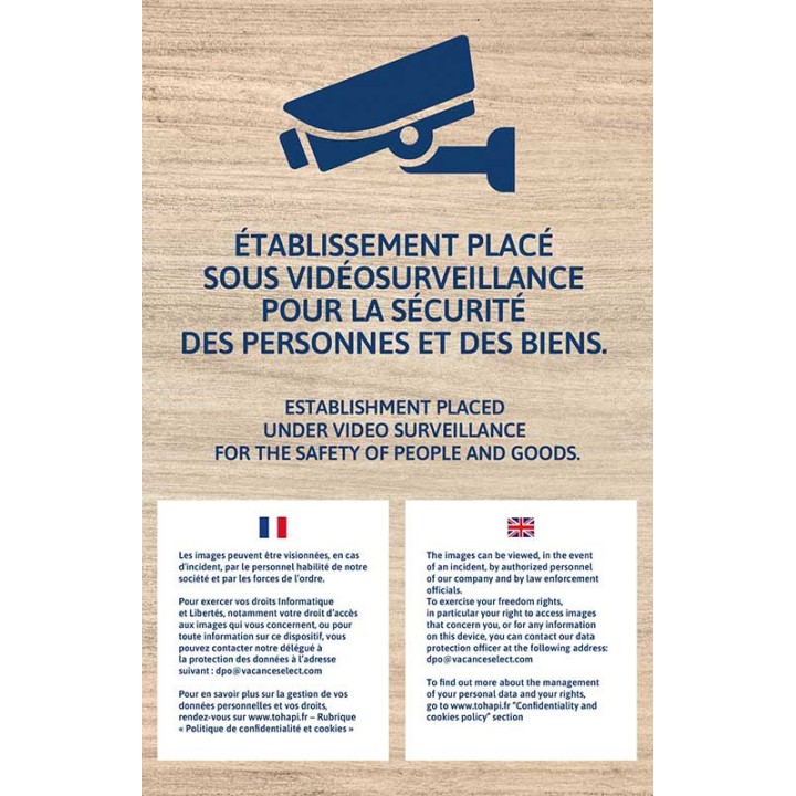Etablissement sous vidéoprotection