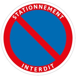 Panel Prohibido aparcar