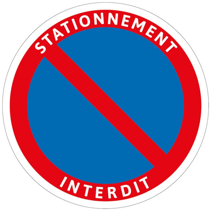 Panel Prohibido aparcar