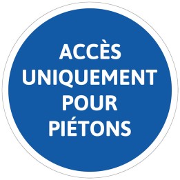 Panel Acceso solo para peatones