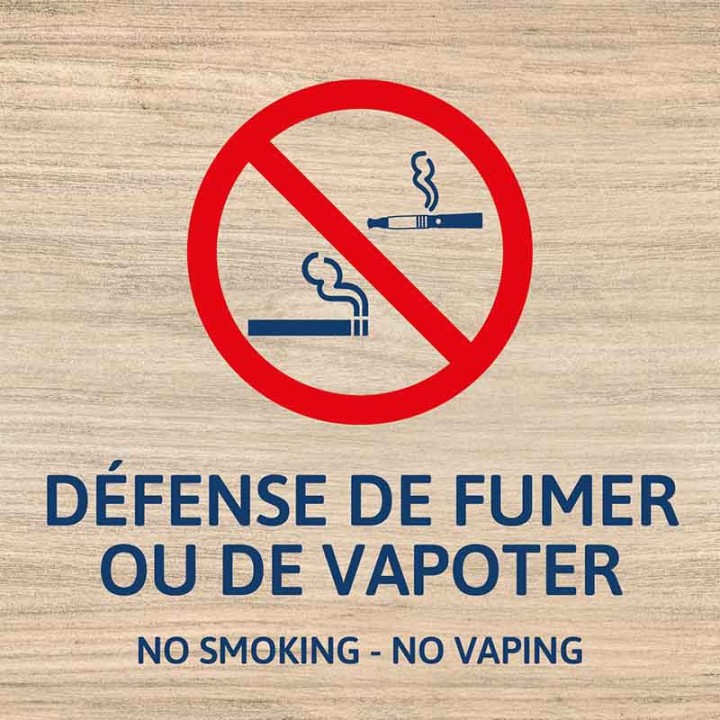 Prohibido fumar y vapear
