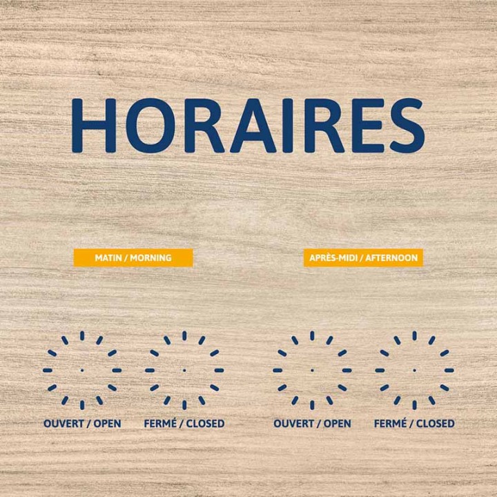 Horarios - 4 relojes (con agujas móviles)