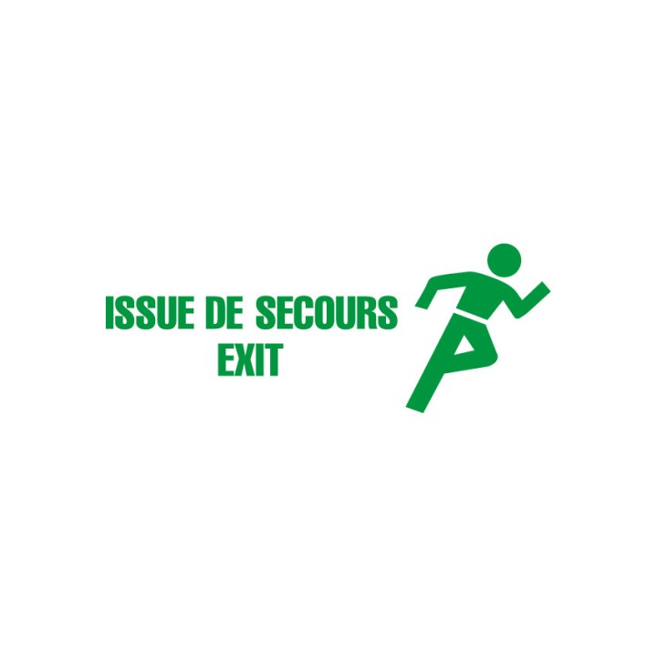 Issue de secours rétro-réfléchissant
