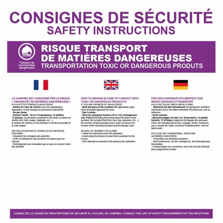 Risque transport de matières dangereuses
