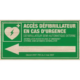 Defibrillator directional left