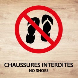 Chaussures interdites
