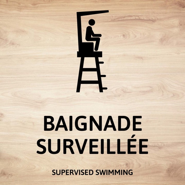 Supervised swimming