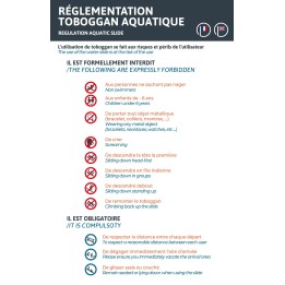 Règlementation toboggan aquatique
