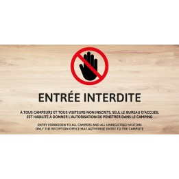 Entrée interdite aux visiteurs